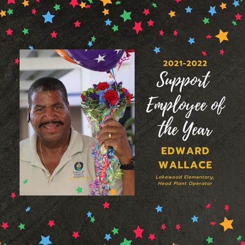 Support Employee of the Year Edward Wallace